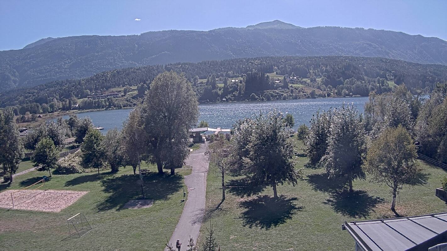 Archived image Webcam Schluga bathing beach and camping site
