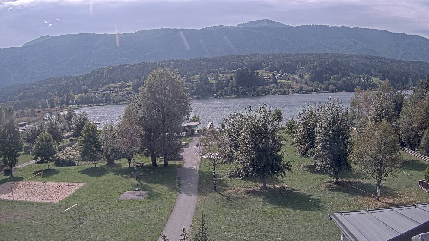 Archiv Foto Webcam Schluga: Campingplatz und Strandbad