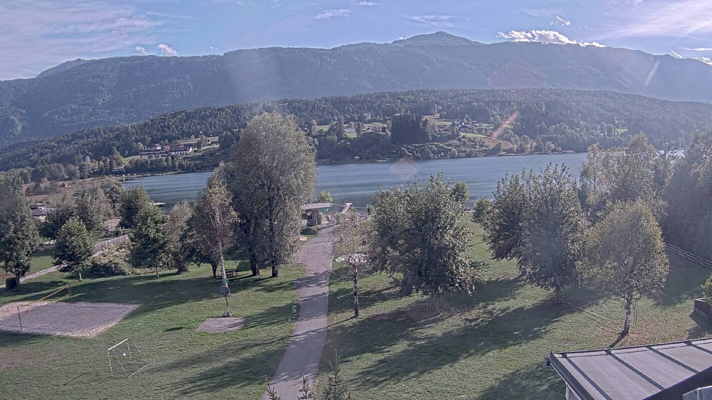 Archiv Foto Webcam Schluga: Campingplatz und Strandbad