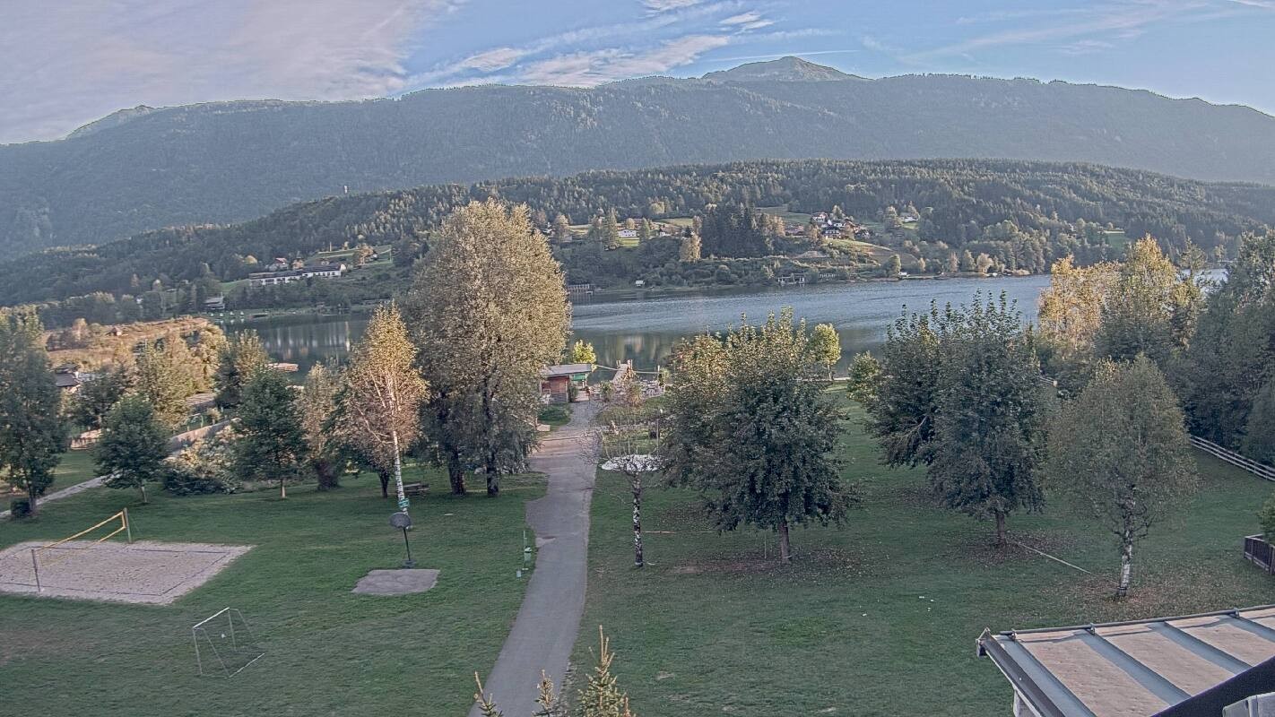 Archiv Foto Webcam Schluga: Campingplatz und Strandbad