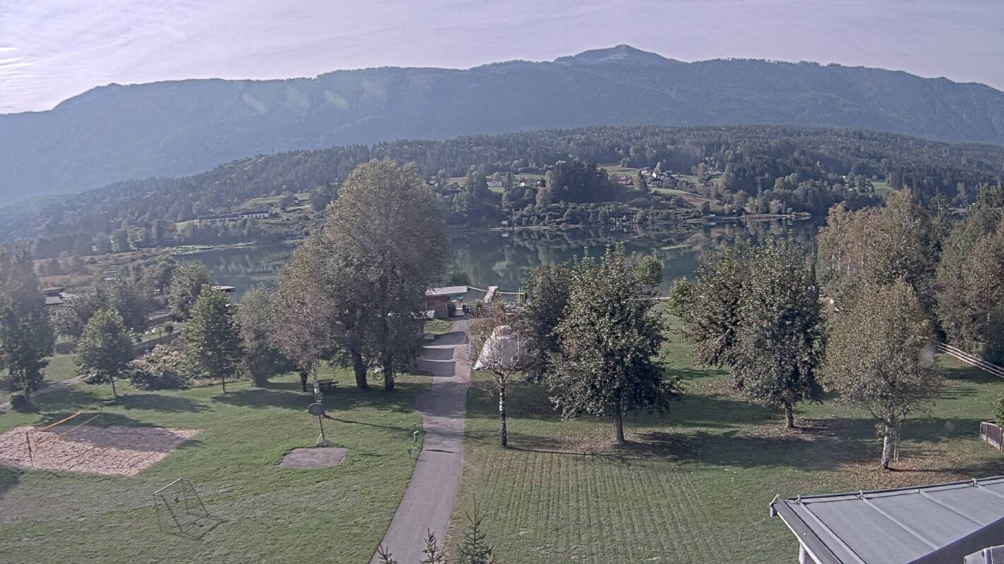 Archived image Webcam Schluga bathing beach and camping site