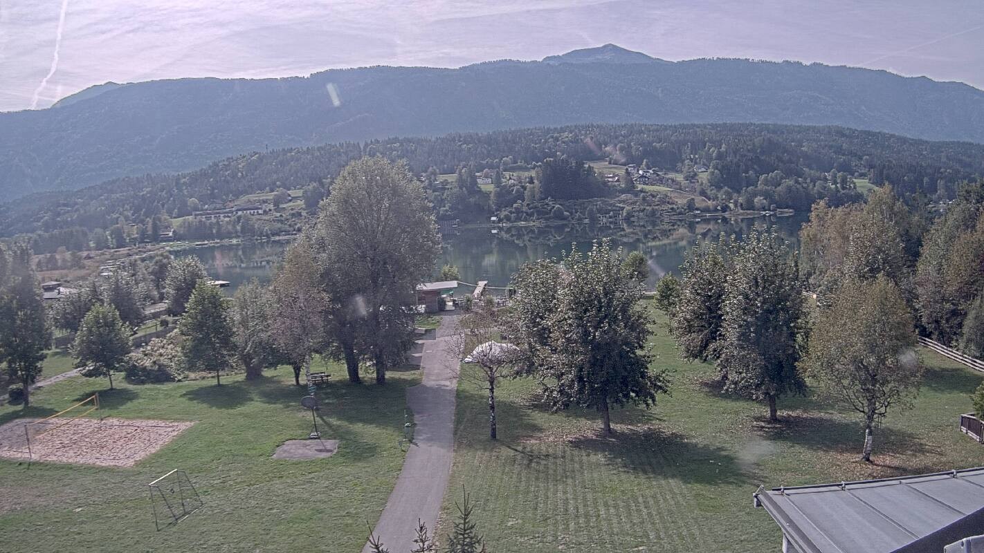 Archived image Webcam Schluga bathing beach and camping site