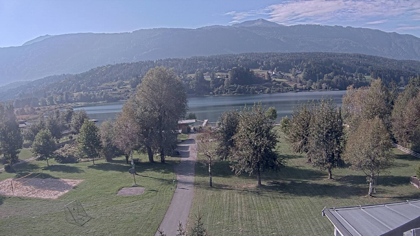 Archiv Foto Webcam Schluga: Campingplatz und Strandbad