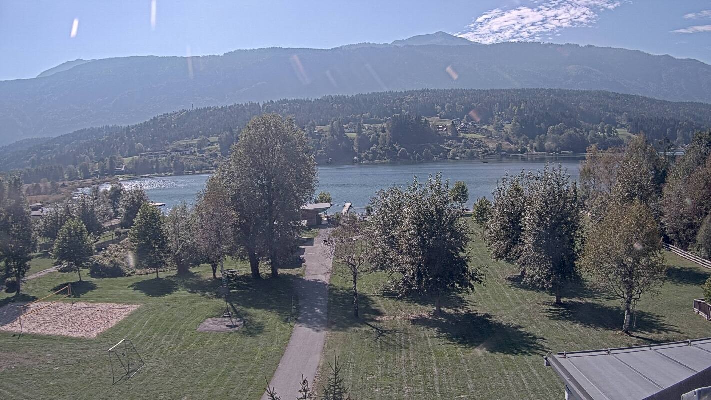 Archiv Foto Webcam Schluga: Campingplatz und Strandbad