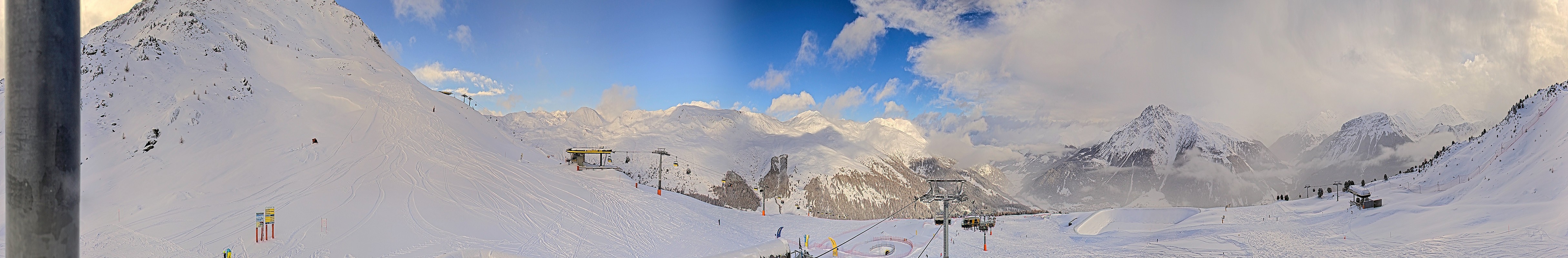 Archived image Webcam Ski resort Schöneben / Reschenpass