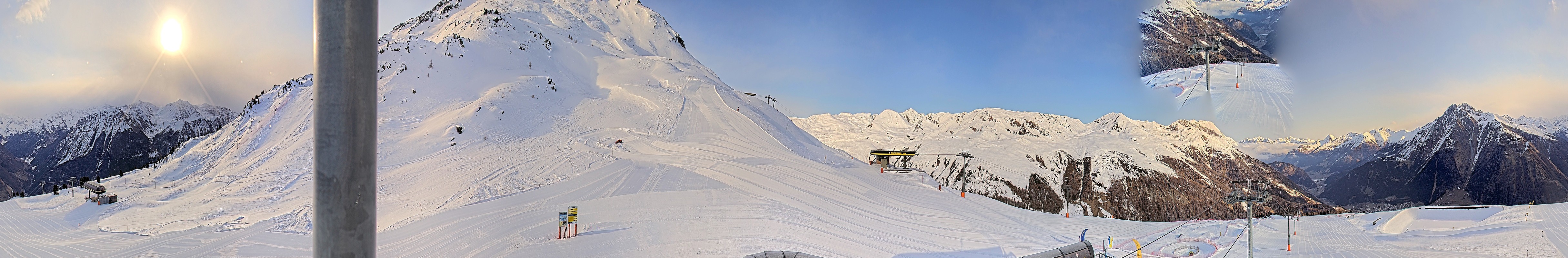 Archived image Webcam Ski resort Schöneben / Reschenpass