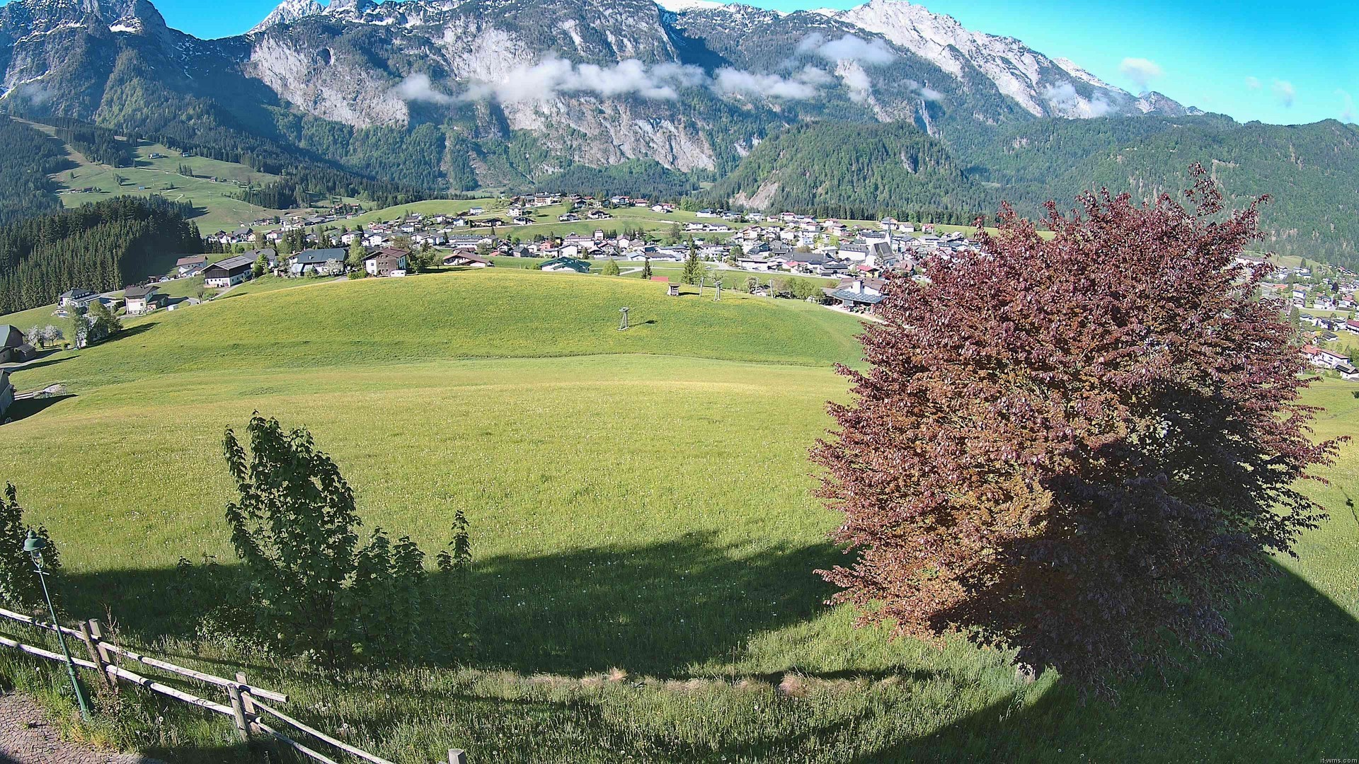 Archiv Foto Webcam Abtenau: Ausblick vom Gasthaus zur Sonnleitn