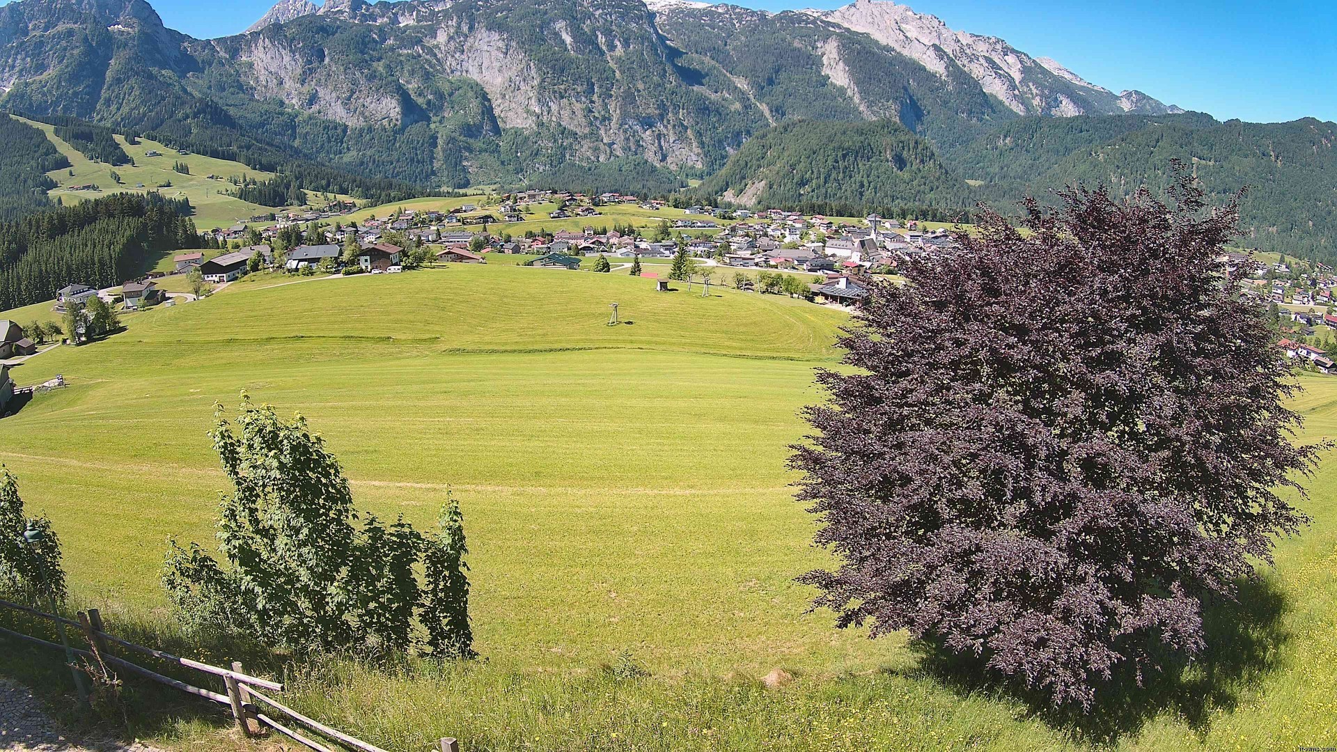 Archiv Foto Webcam Abtenau: Ausblick vom Gasthaus zur Sonnleitn