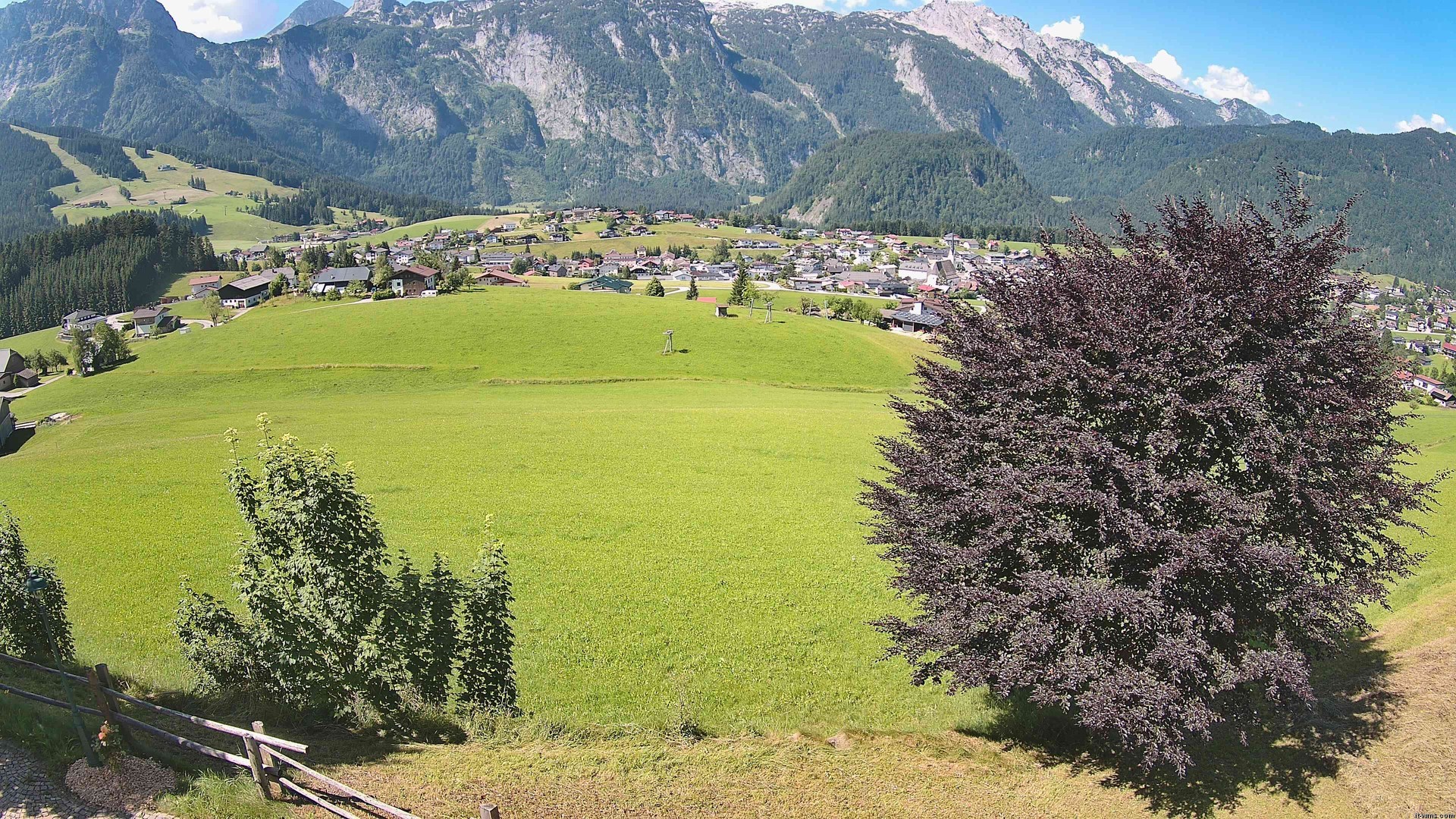 Archiv Foto Webcam Abtenau: Ausblick vom Gasthaus zur Sonnleitn