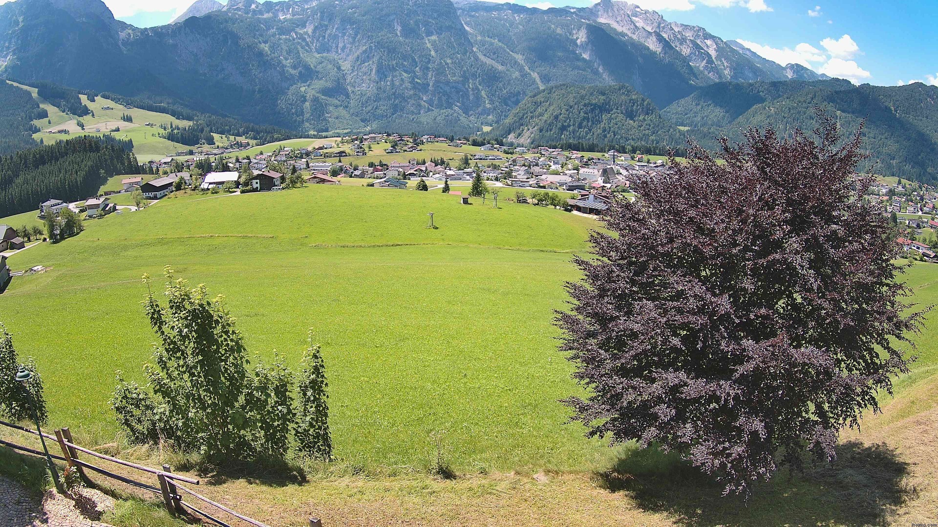 Archiv Foto Webcam Abtenau: Ausblick vom Gasthaus zur Sonnleitn
