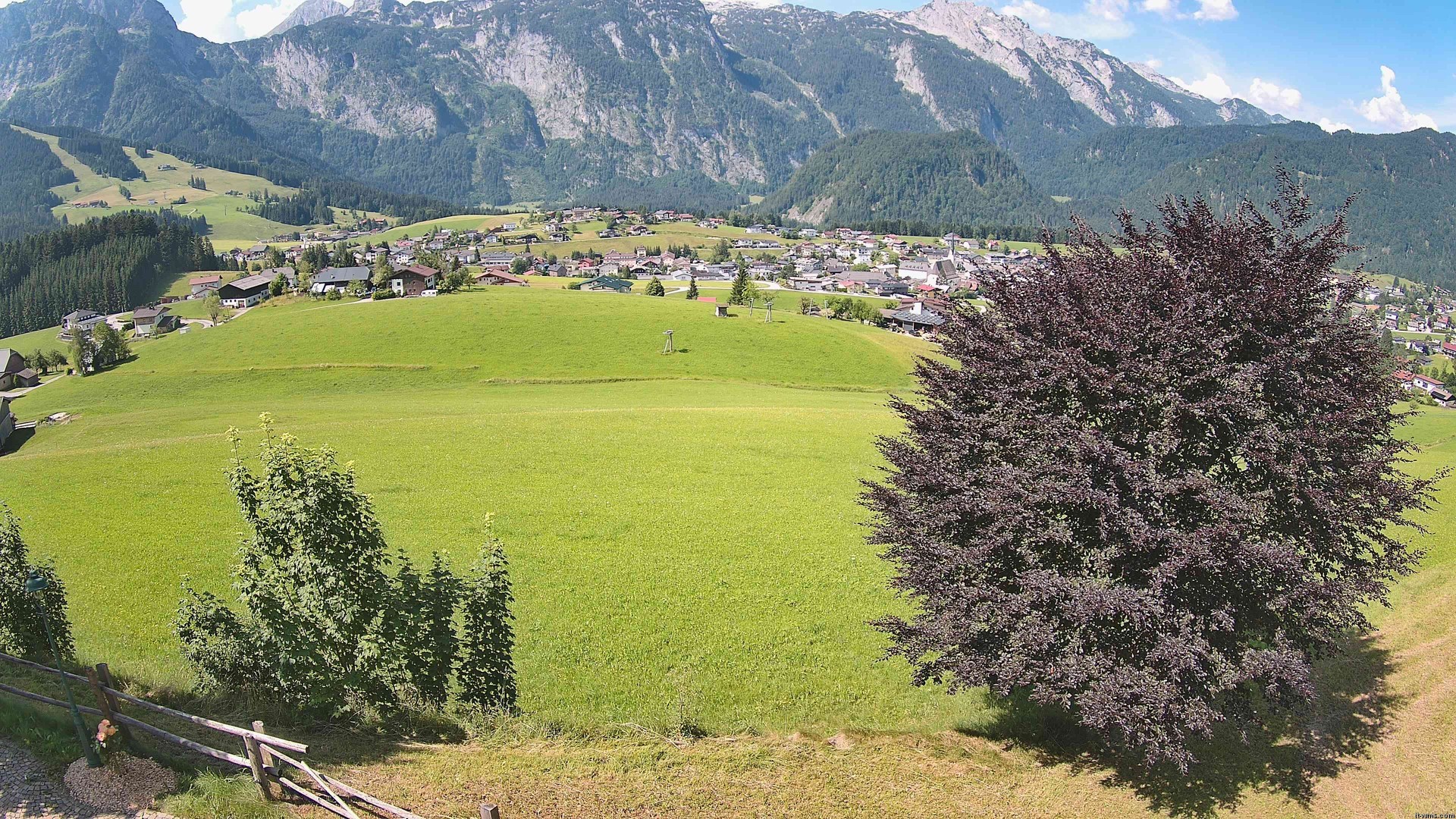 Archiv Foto Webcam Abtenau: Ausblick vom Gasthaus zur Sonnleitn