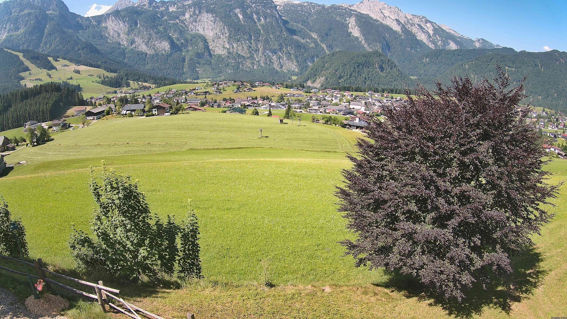 Archiv Foto Webcam Abtenau: Ausblick vom Gasthaus zur Sonnleitn