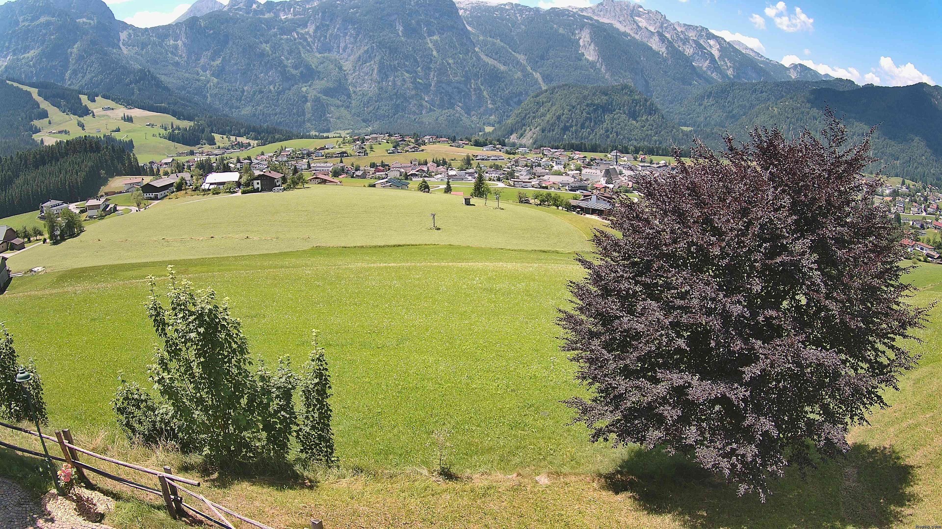 Archiv Foto Webcam Abtenau: Ausblick vom Gasthaus zur Sonnleitn