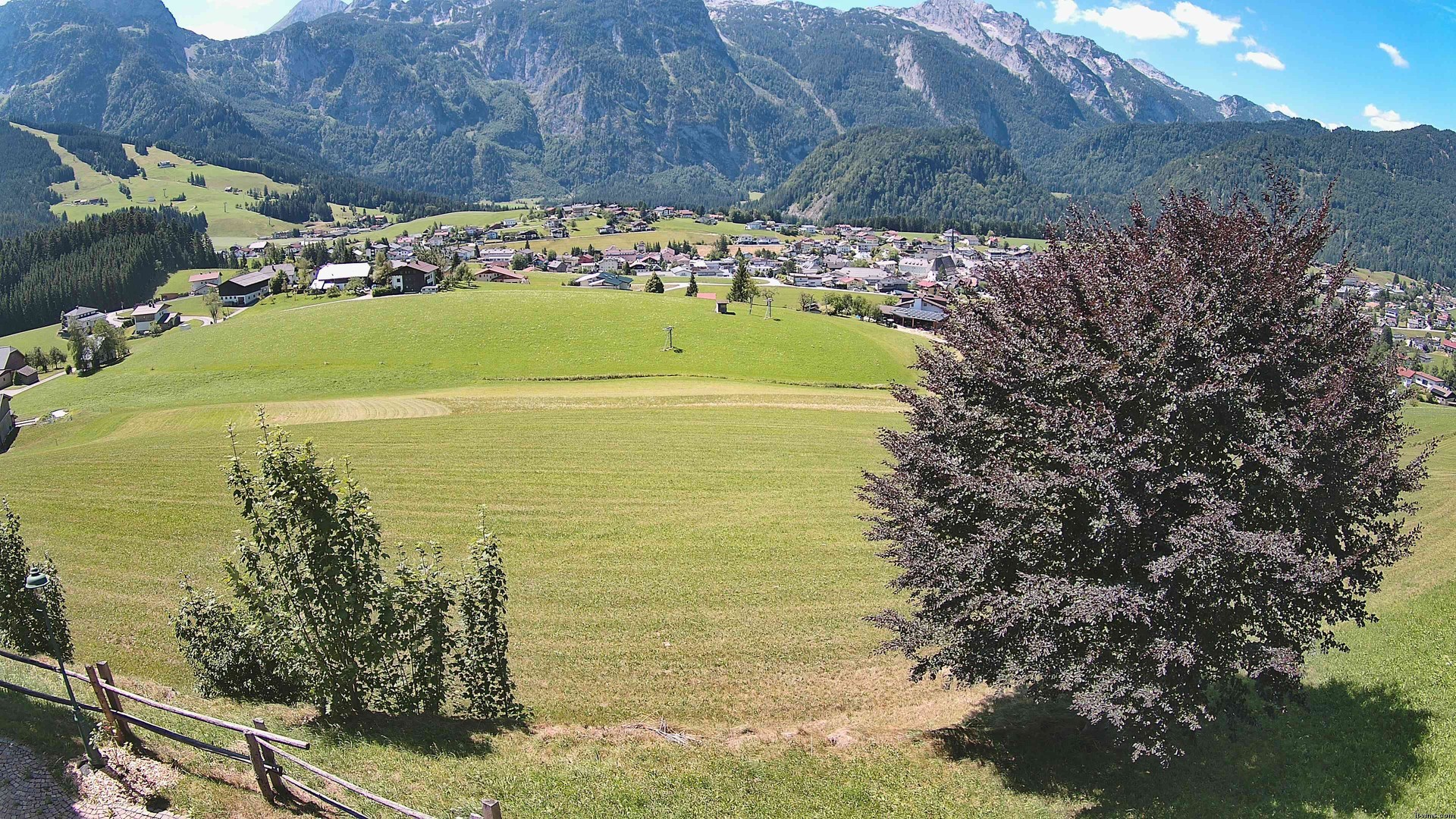 Archiv Foto Webcam Abtenau: Ausblick vom Gasthaus zur Sonnleitn