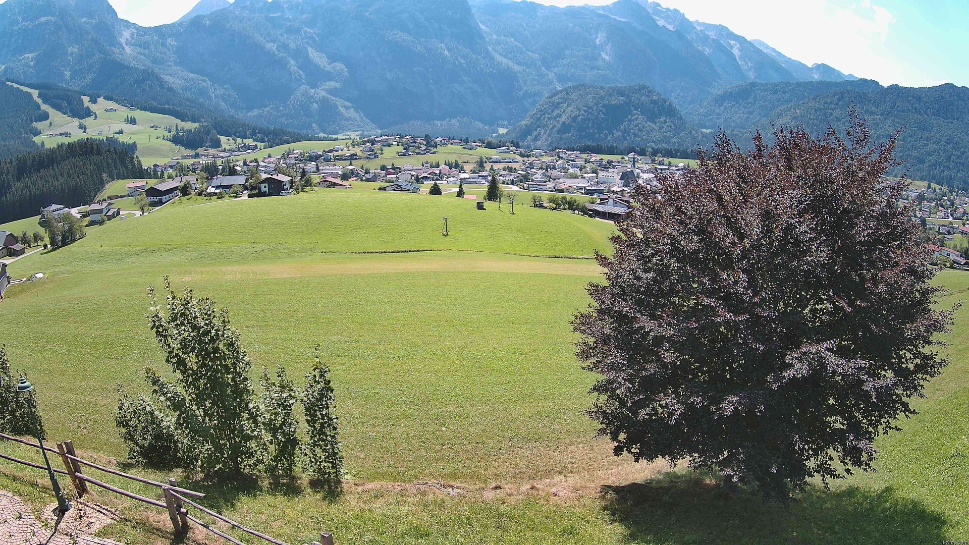 Archiv Foto Webcam Abtenau: Ausblick vom Gasthaus zur Sonnleitn