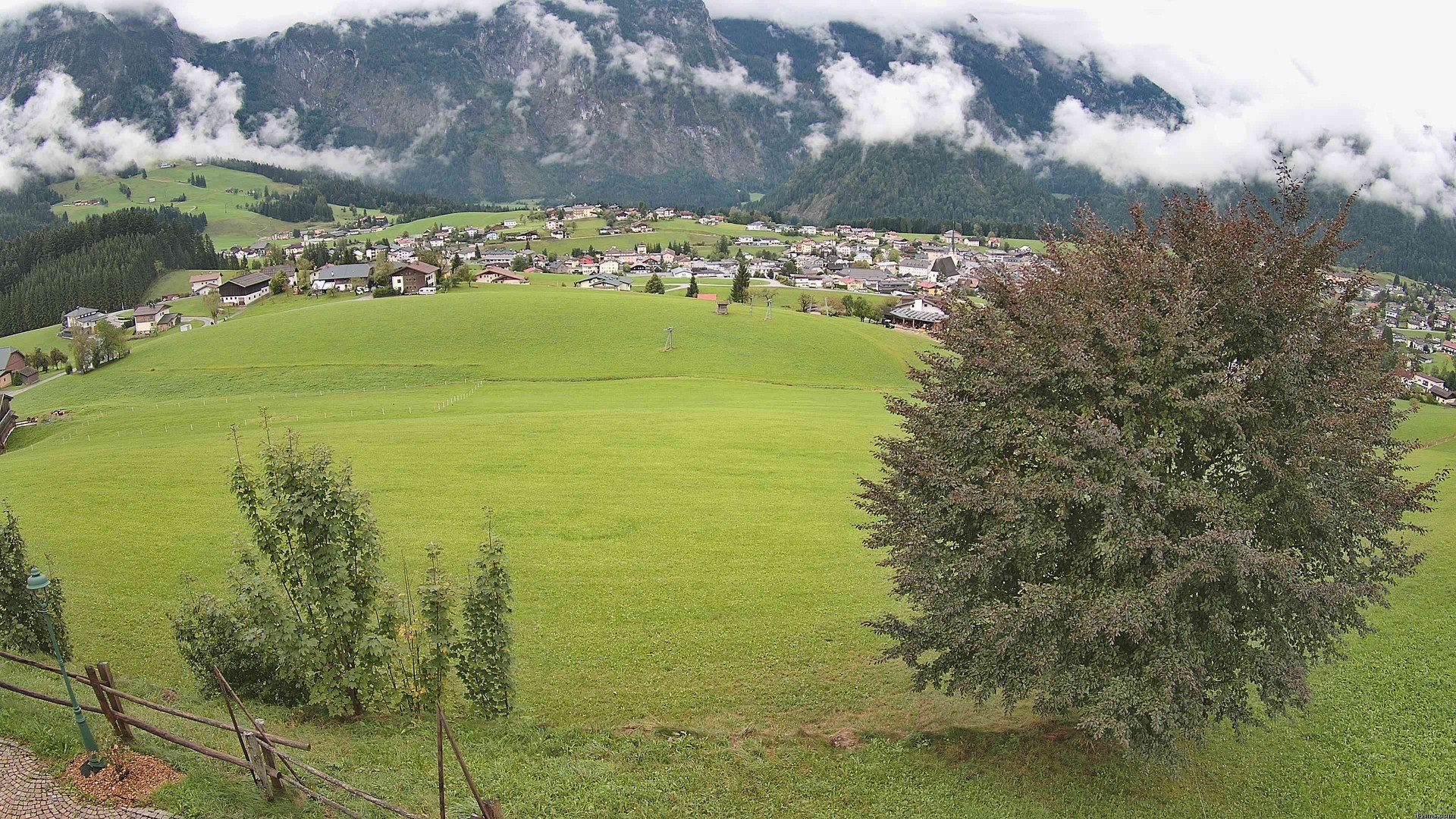 Archiv Foto Webcam Abtenau: Ausblick vom Gasthaus zur Sonnleitn