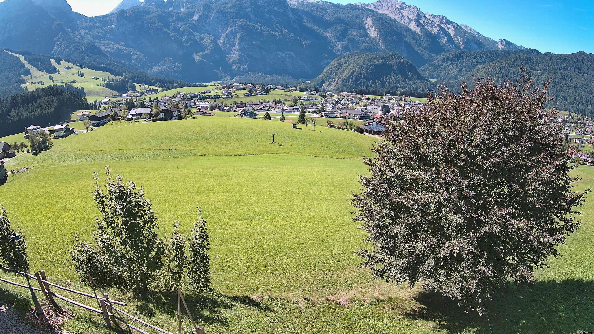 Archiv Foto Webcam Abtenau: Ausblick vom Gasthaus zur Sonnleitn