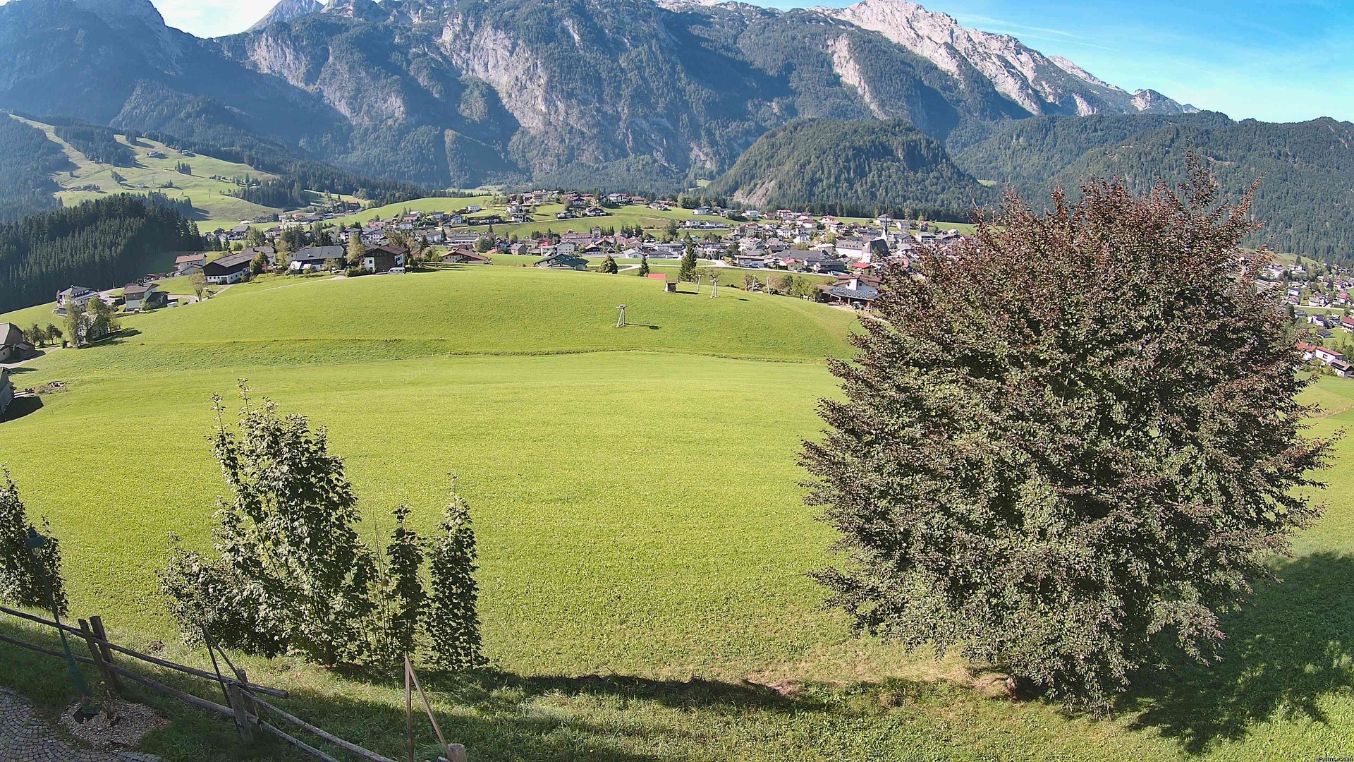 Archiv Foto Webcam Abtenau: Ausblick vom Gasthaus zur Sonnleitn