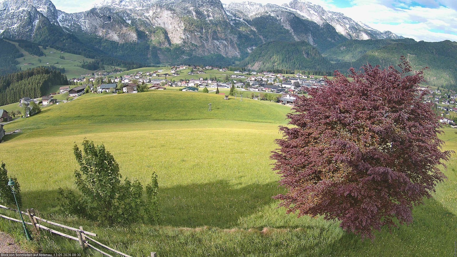 Archiv Foto Webcam Abtenau im Lammertal: Blick von Sonnleiten