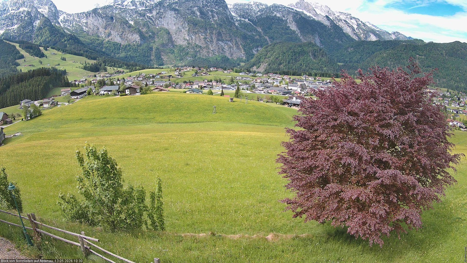 Archiv Foto Webcam Abtenau im Lammertal: Blick von Sonnleiten