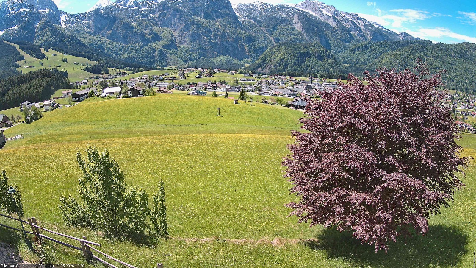 Archiv Foto Webcam Abtenau im Lammertal: Blick von Sonnleiten