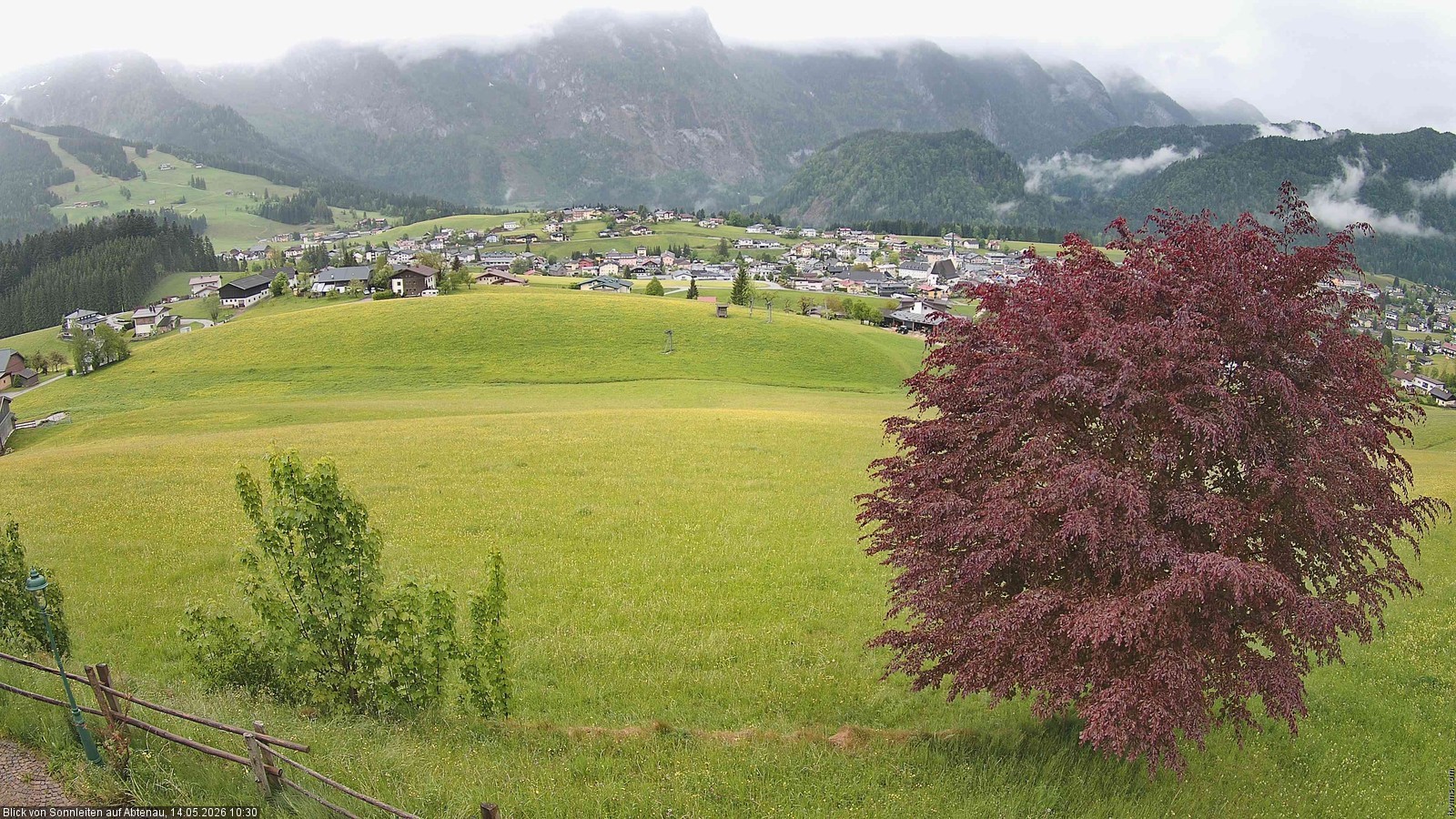 Archiv Foto Webcam Abtenau im Lammertal: Blick von Sonnleiten