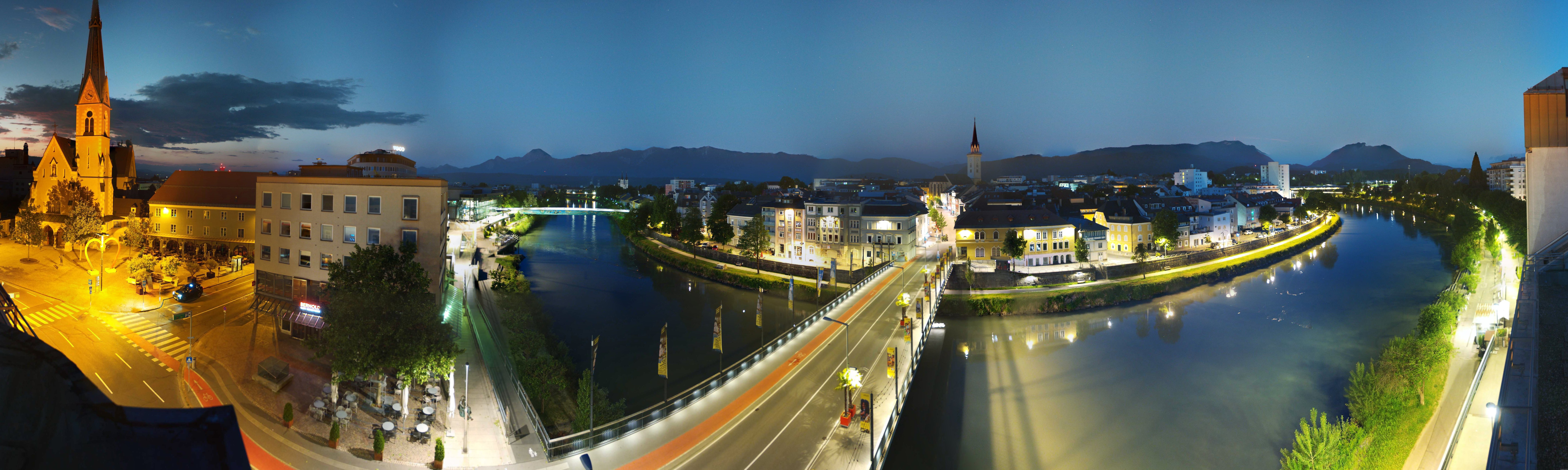 Archived image Webcam Panoramic view of Villach