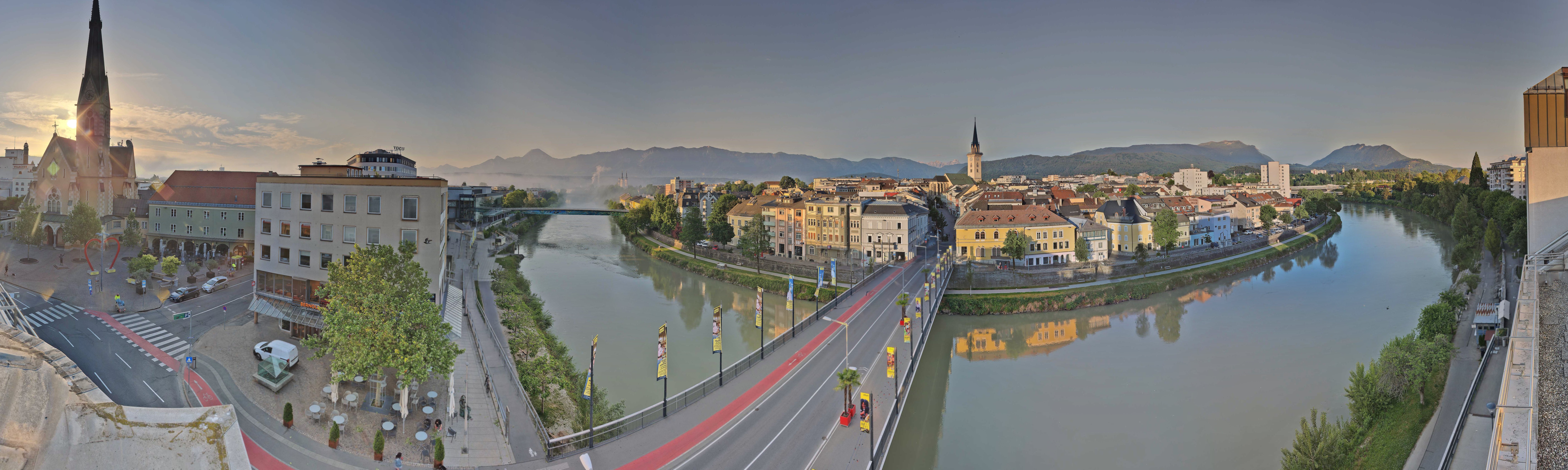 Archived image Webcam Panoramic view of Villach