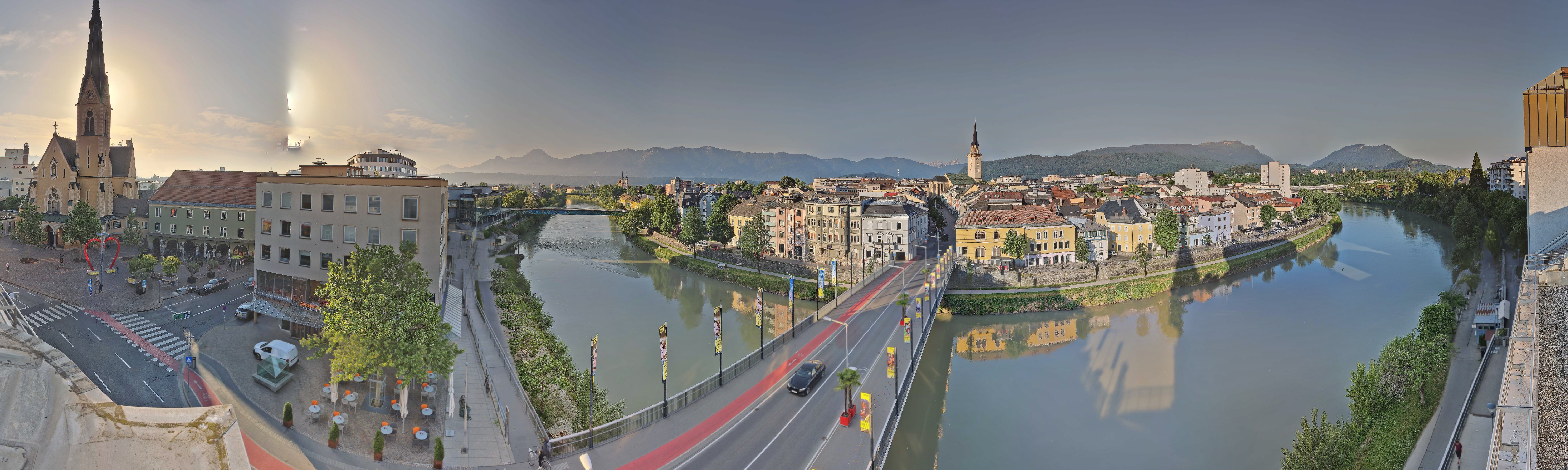Archived image Webcam Panoramic view of Villach