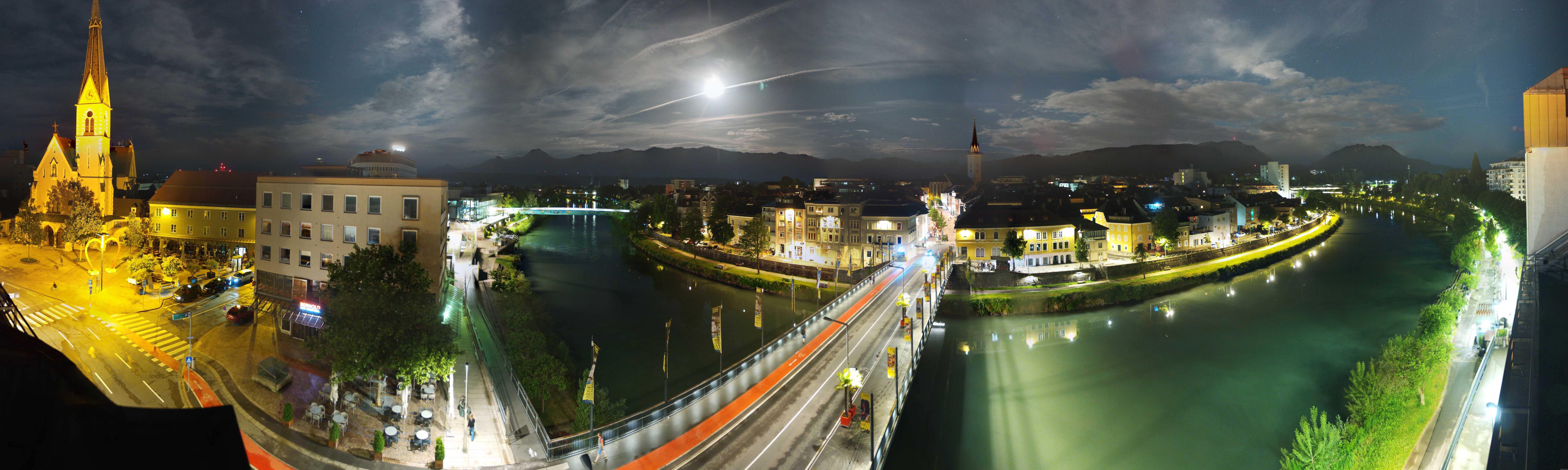 Archived image Webcam Panoramic view of Villach