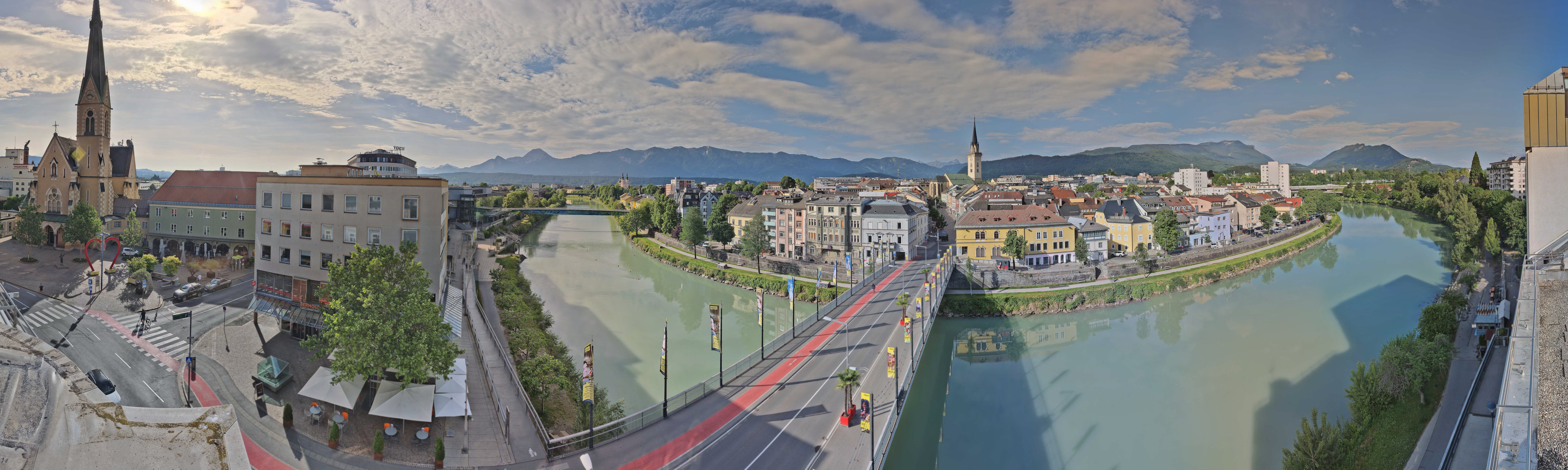 Archived image Webcam Panoramic view of Villach