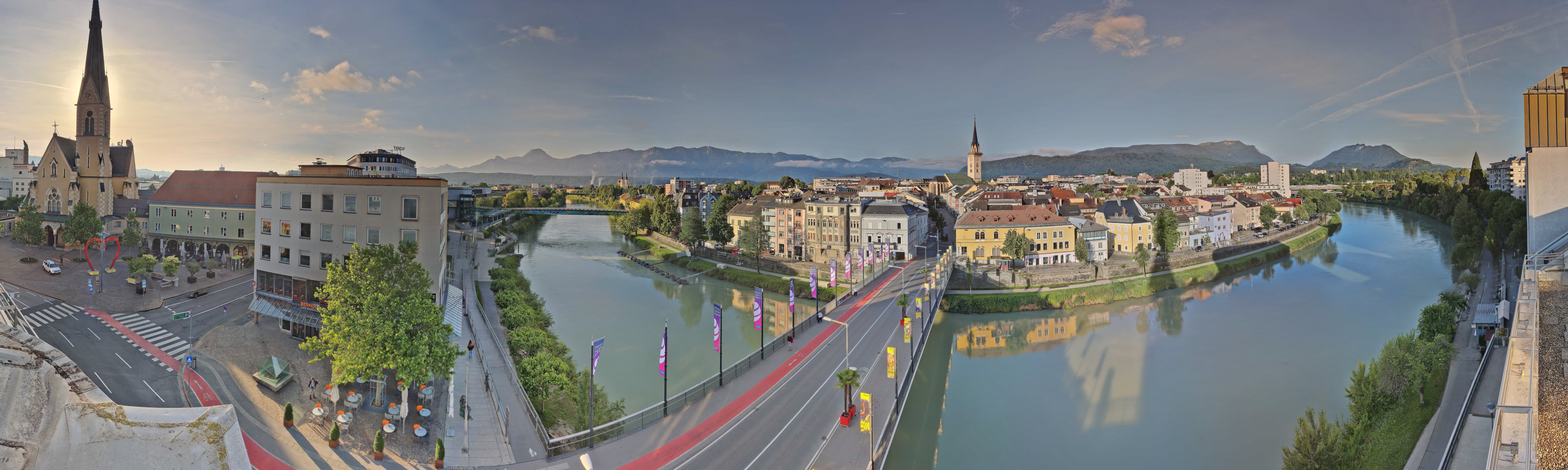 Archived image Webcam Panoramic view of Villach