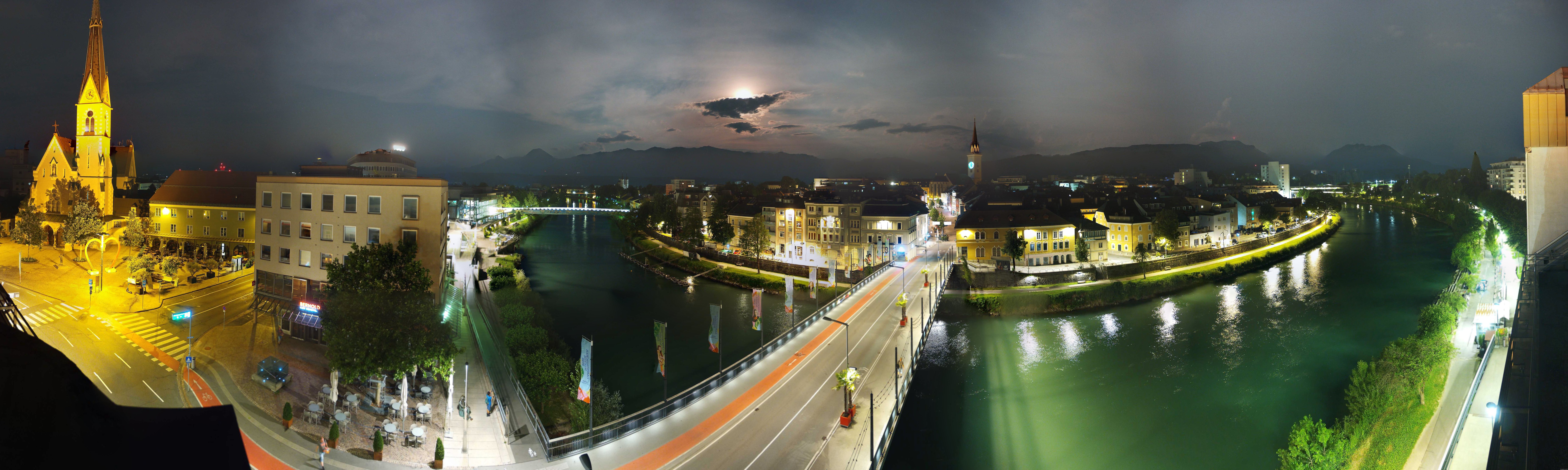 Archived image Webcam Panoramic view of Villach