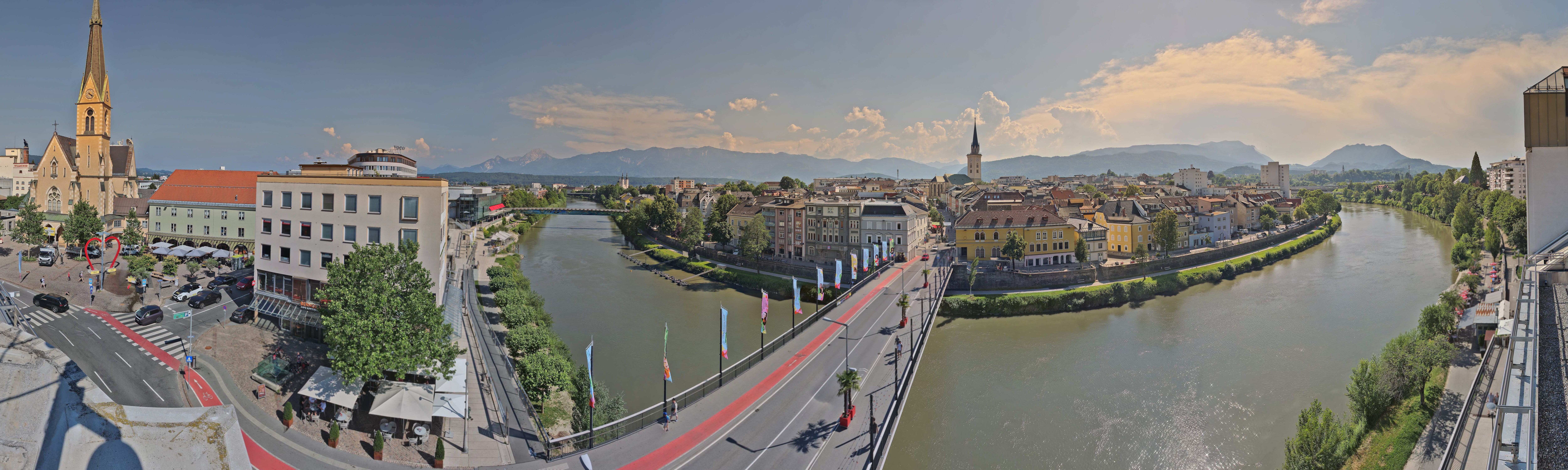 Archived image Webcam Panoramic view of Villach