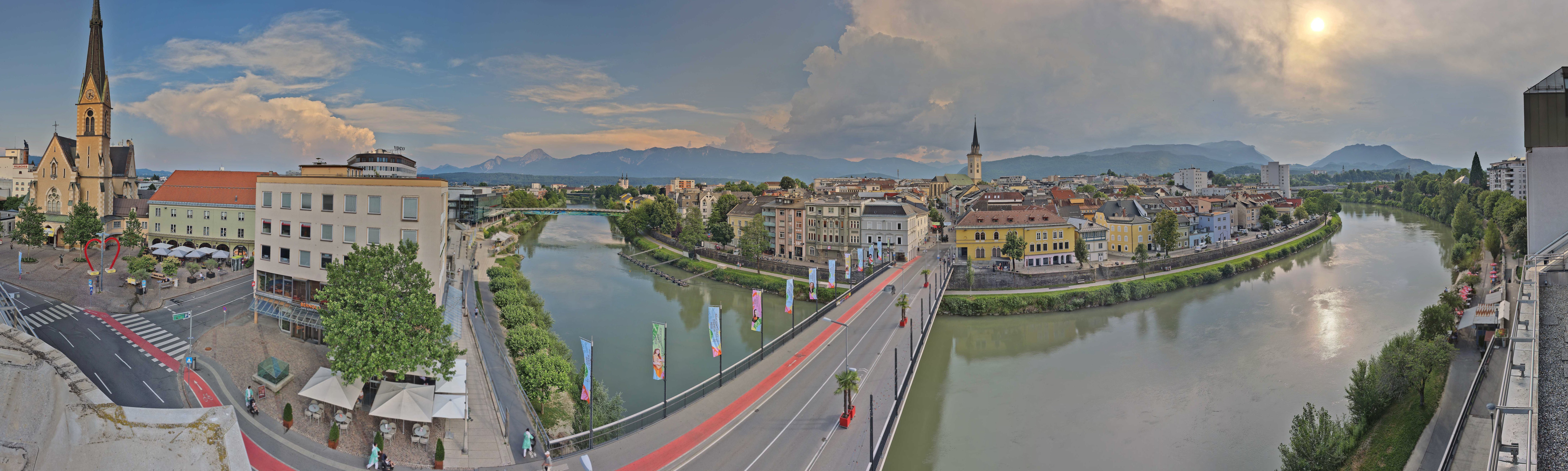 Archived image Webcam Panoramic view of Villach