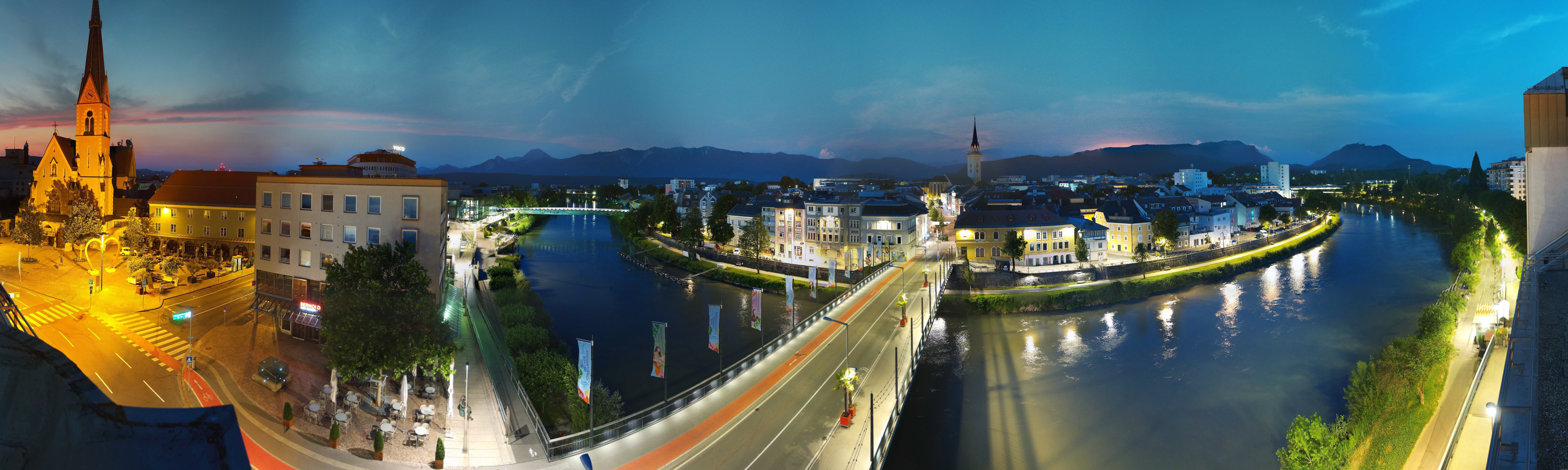 Archived image Webcam Panoramic view of Villach