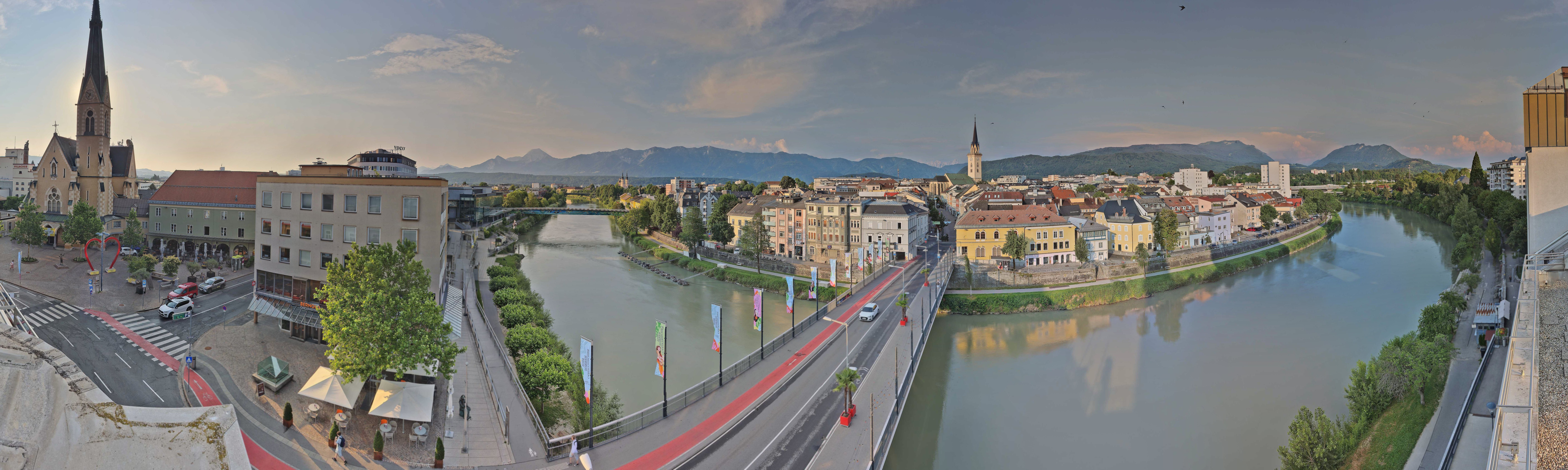 Archived image Webcam Panoramic view of Villach