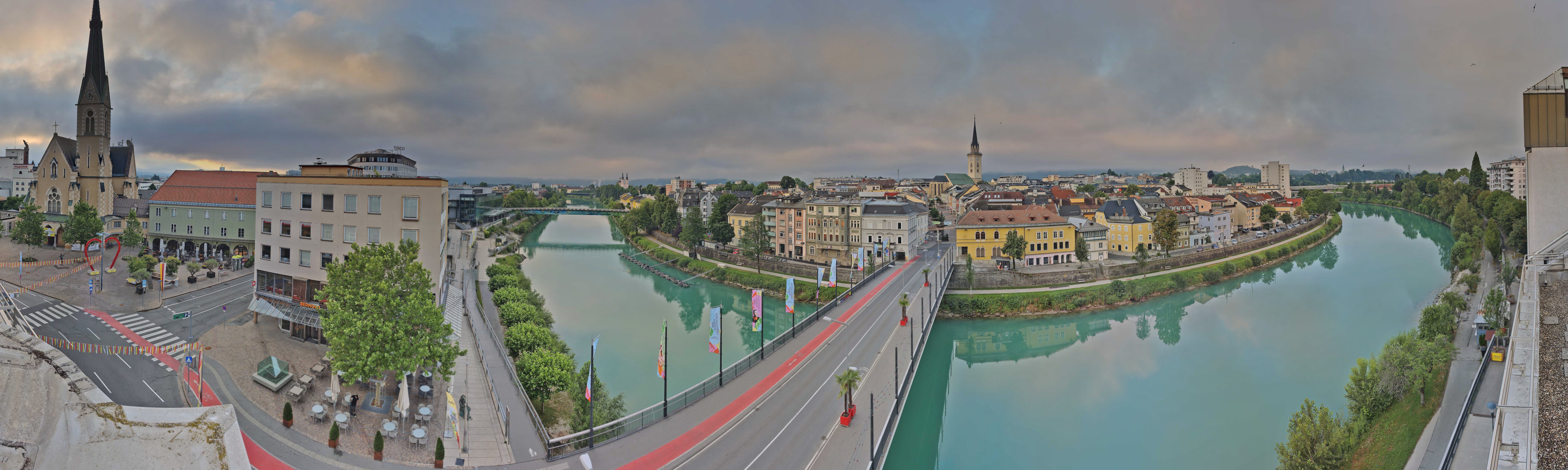 Archived image Webcam Panoramic view of Villach