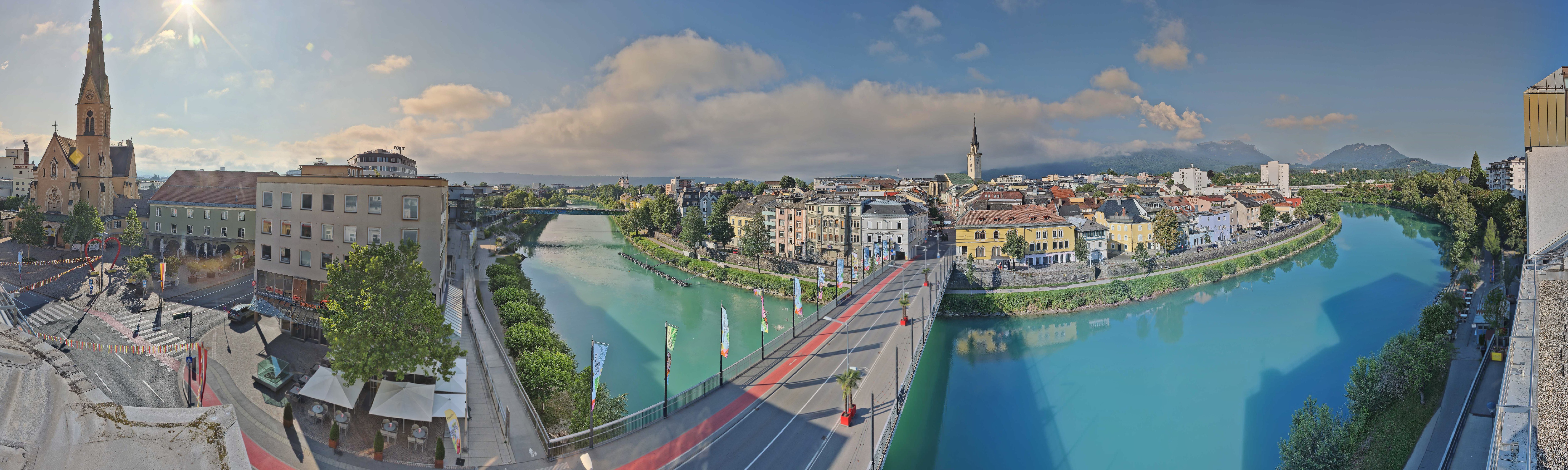 Archived image Webcam Panoramic view of Villach