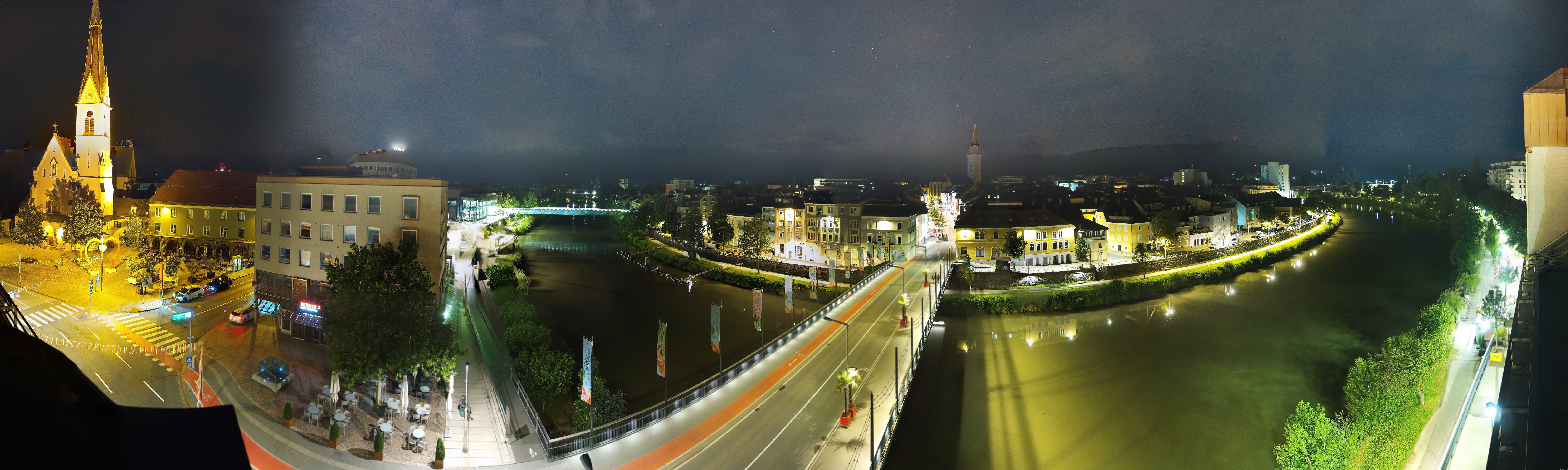 Archived image Webcam Panoramic view of Villach