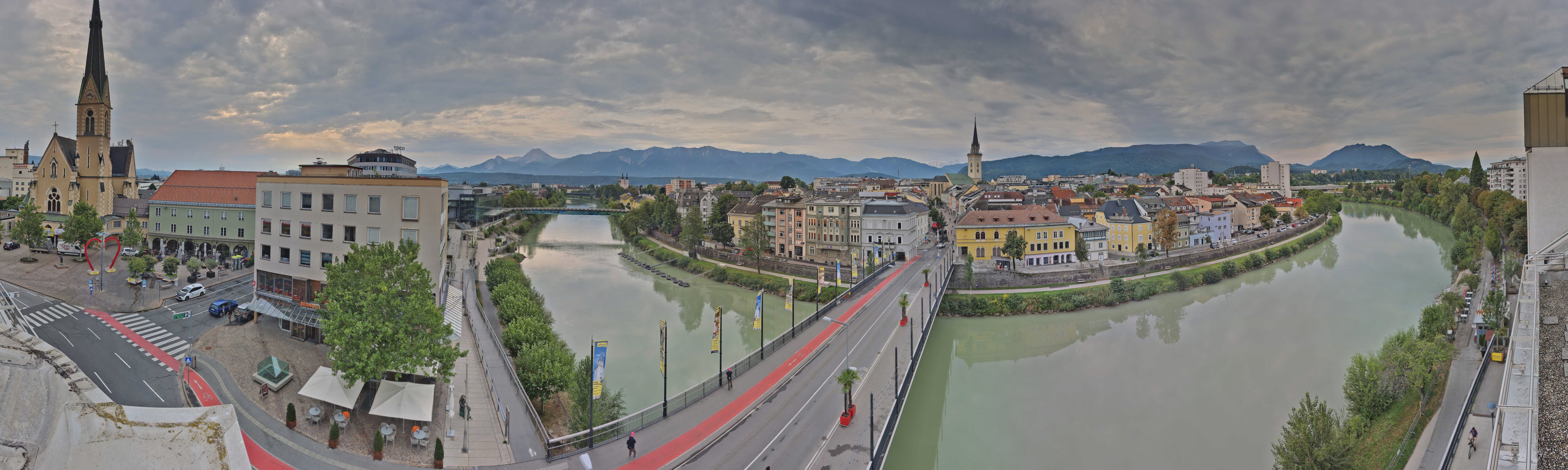 Archived image Webcam Panoramic view of Villach