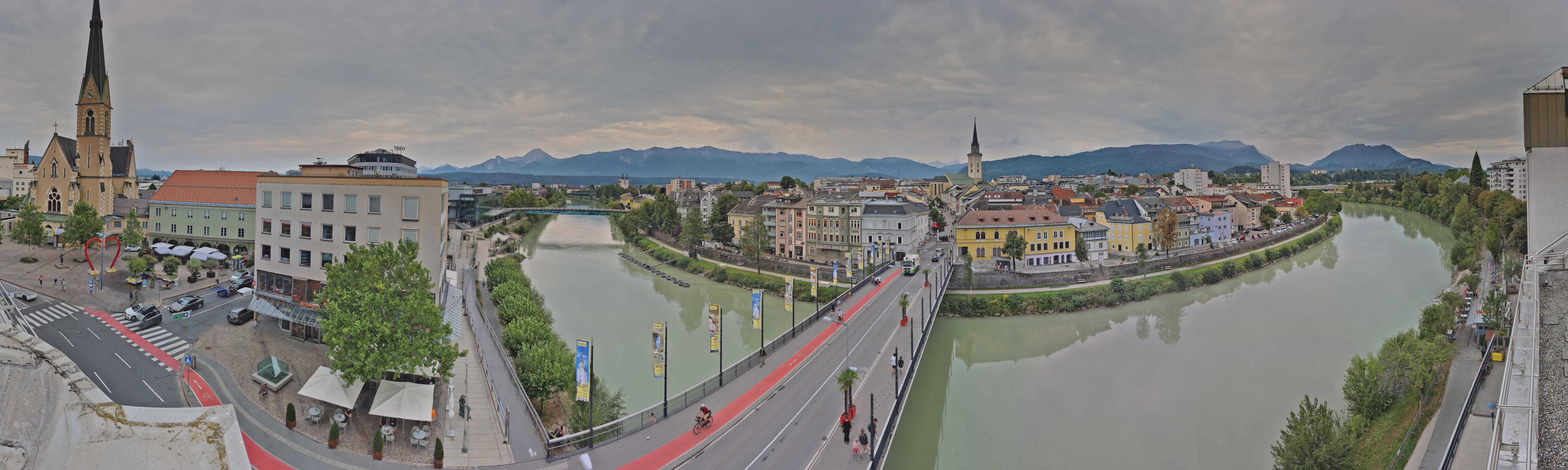Archived image Webcam Panoramic view of Villach