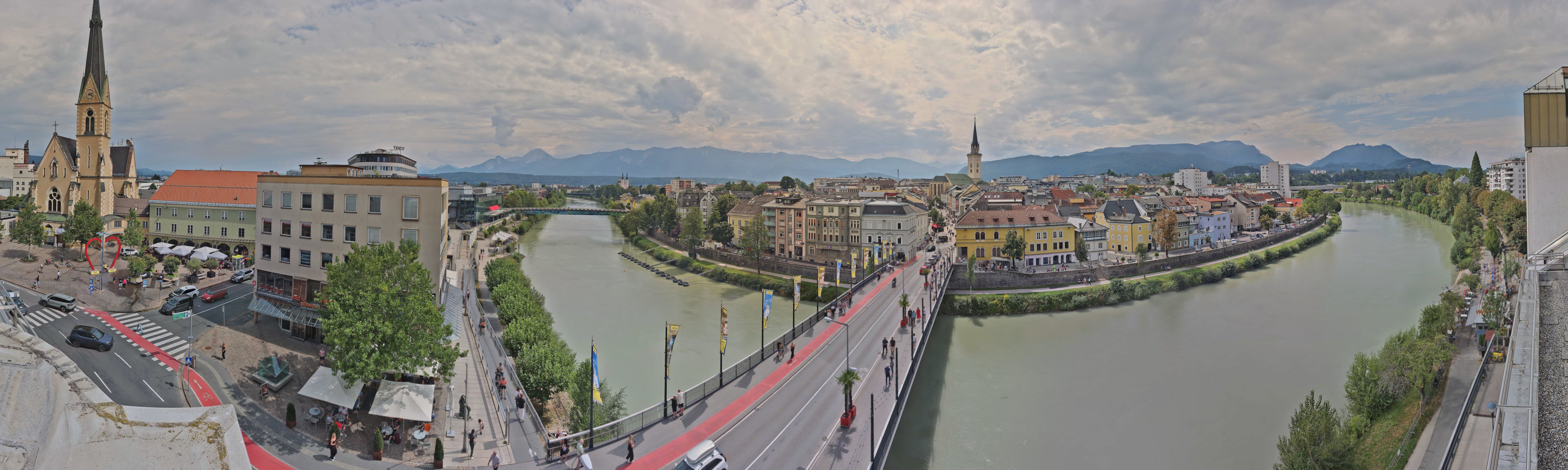 Archived image Webcam Panoramic view of Villach