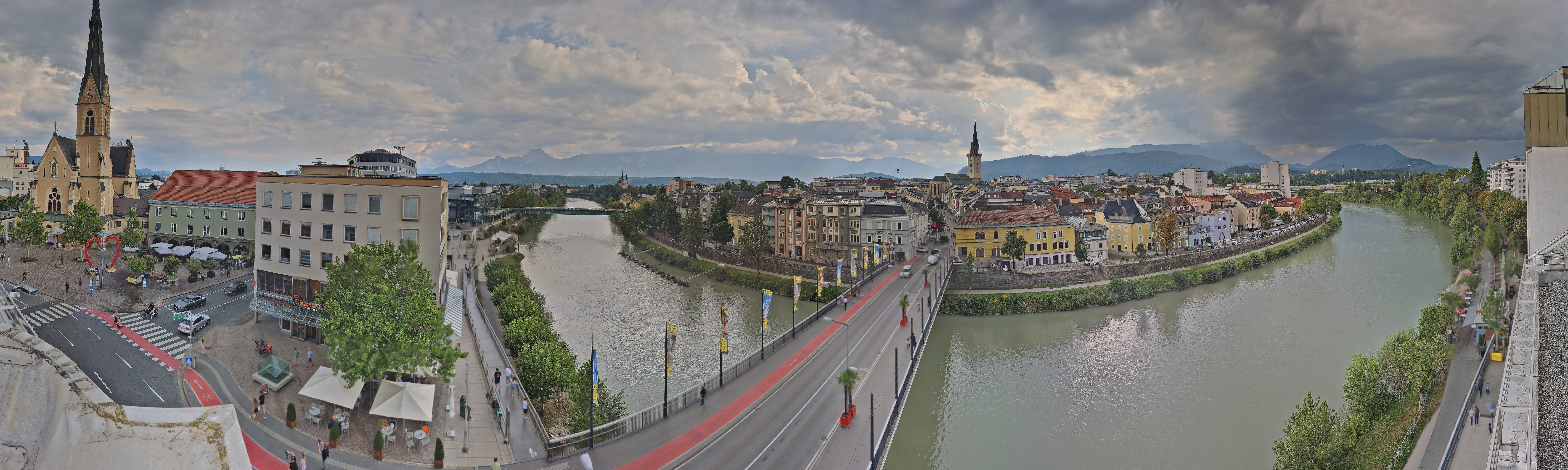 Archived image Webcam Panoramic view of Villach