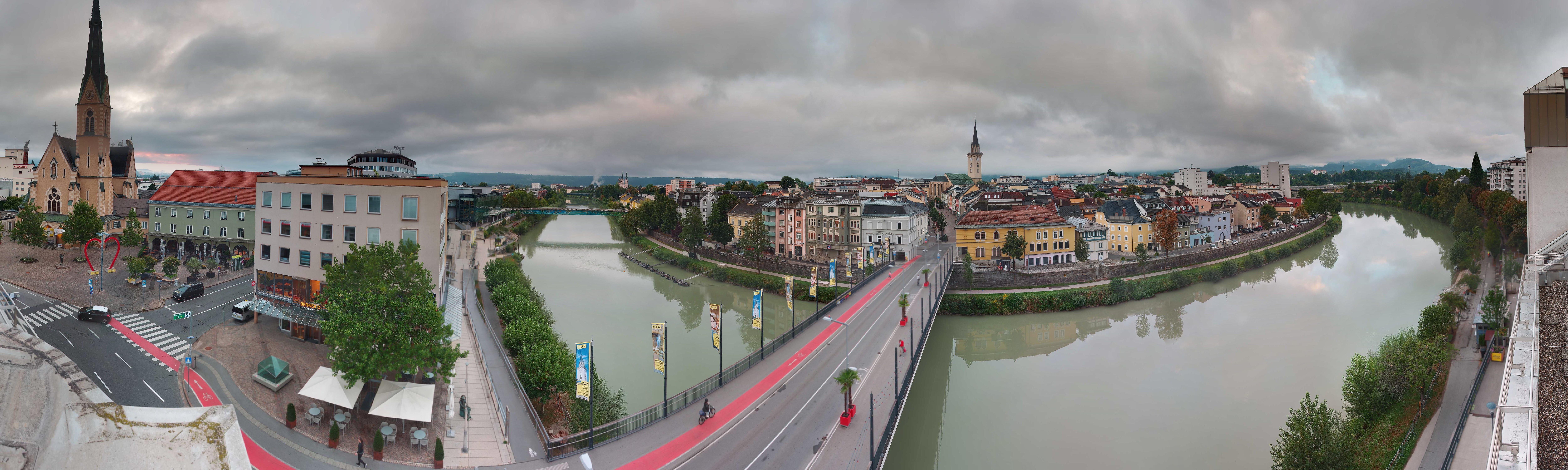 Archived image Webcam Panoramic view of Villach