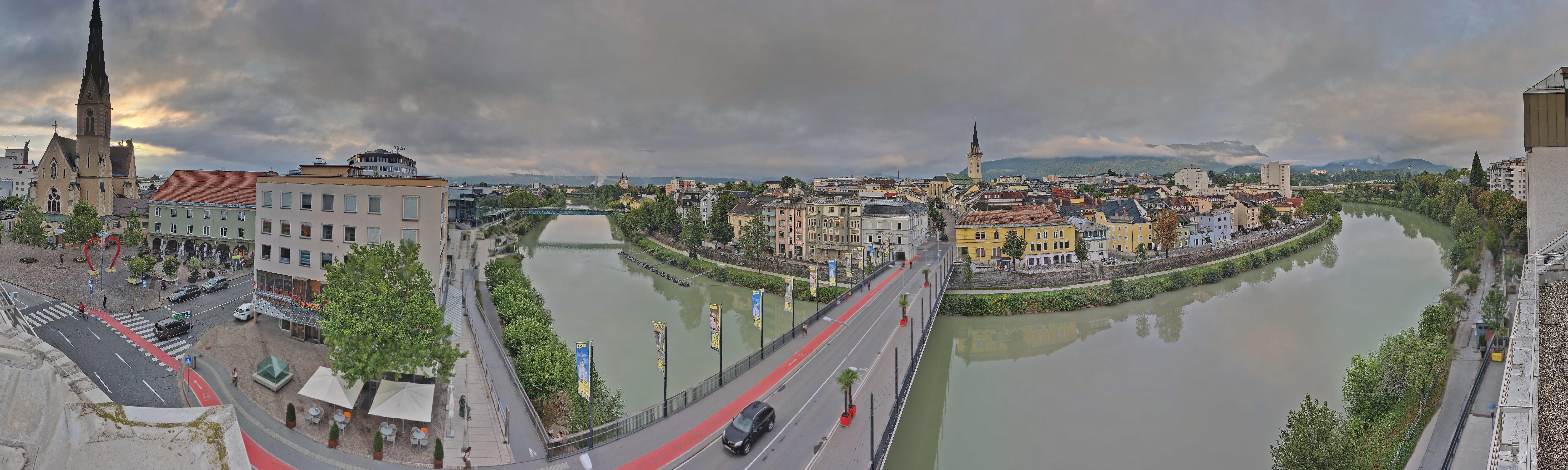 Archived image Webcam Panoramic view of Villach