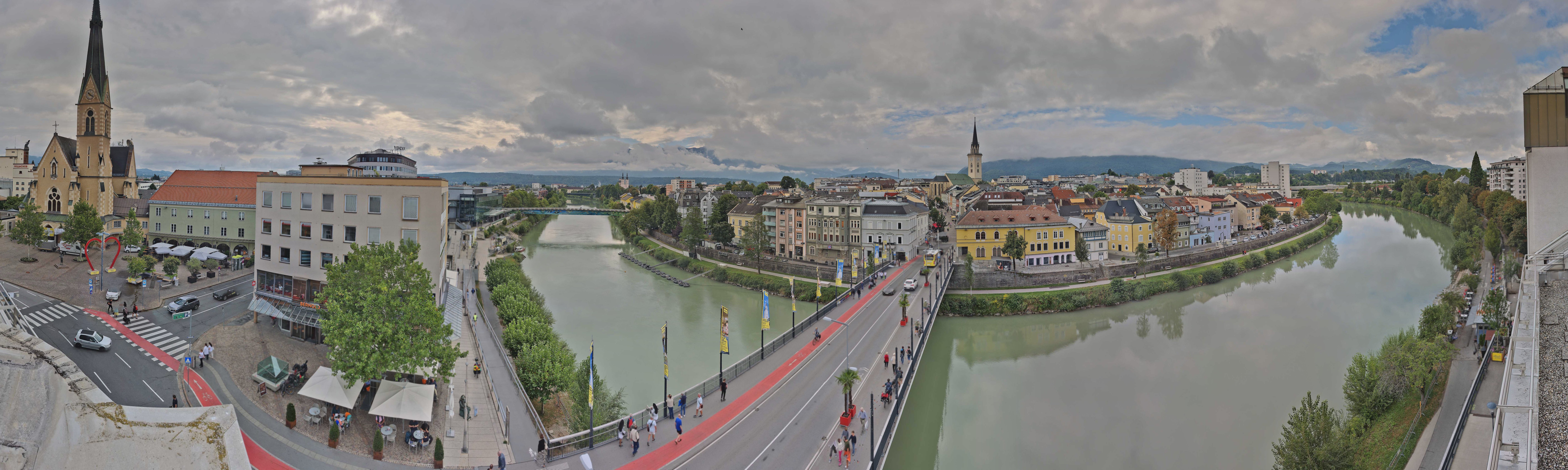 Archived image Webcam Panoramic view of Villach
