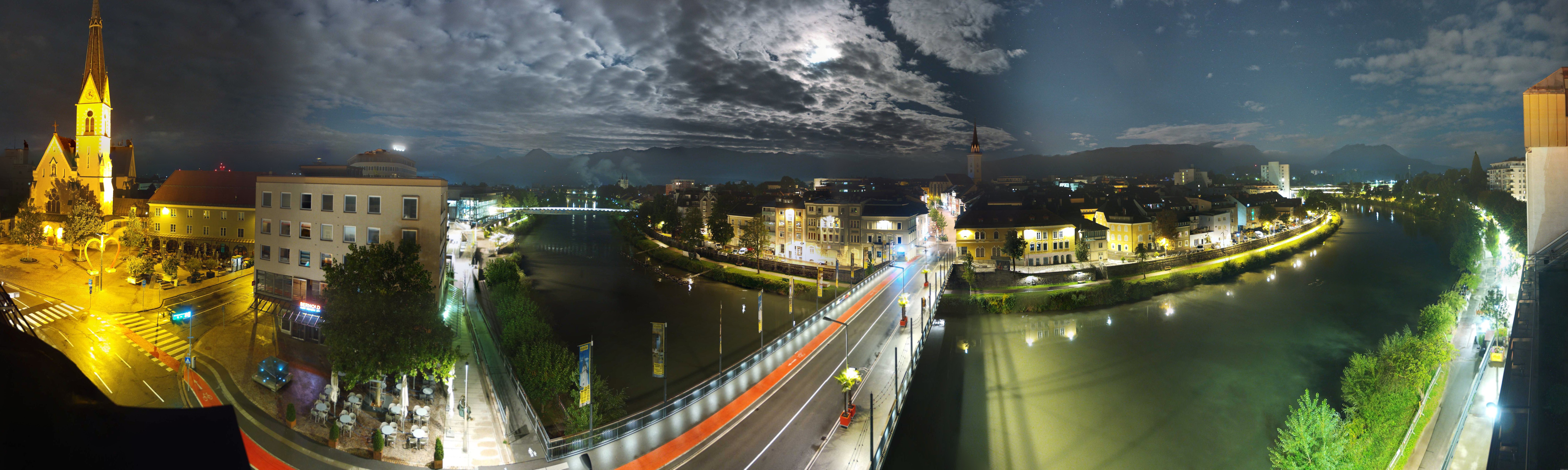 Archived image Webcam Panoramic view of Villach