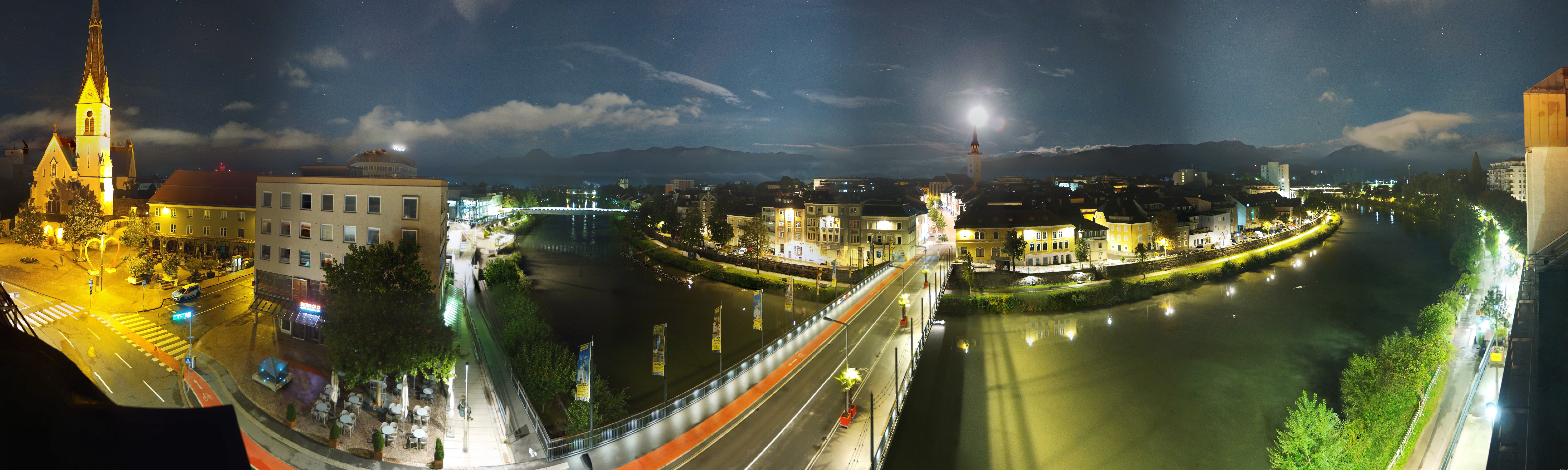 Archived image Webcam Panoramic view of Villach