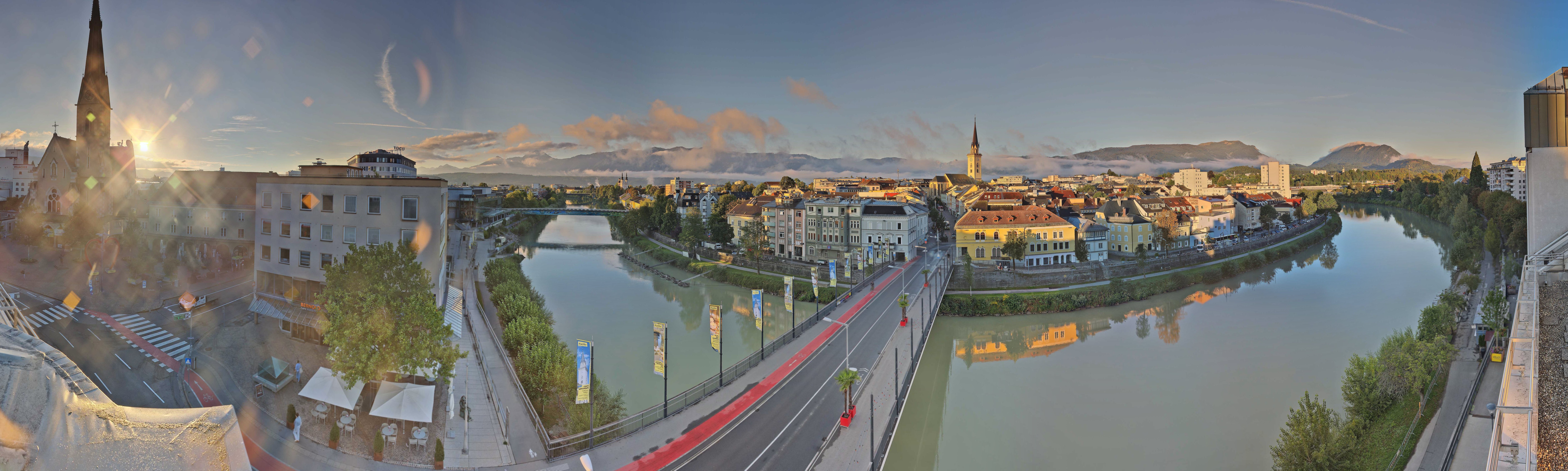Archived image Webcam Panoramic view of Villach